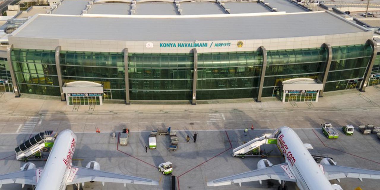 Konya Havalimanı’nı Geçen Ay 76 Bin Yolcu Tercih Etti