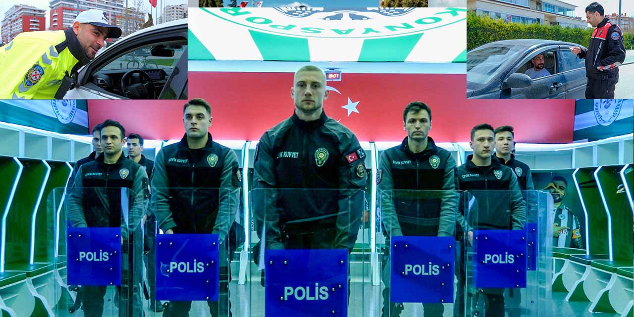 Konyasporlu Futbolculardan Beğeni Toplayan Takdirlik ‘Polis Haftası’ Kutlaması!