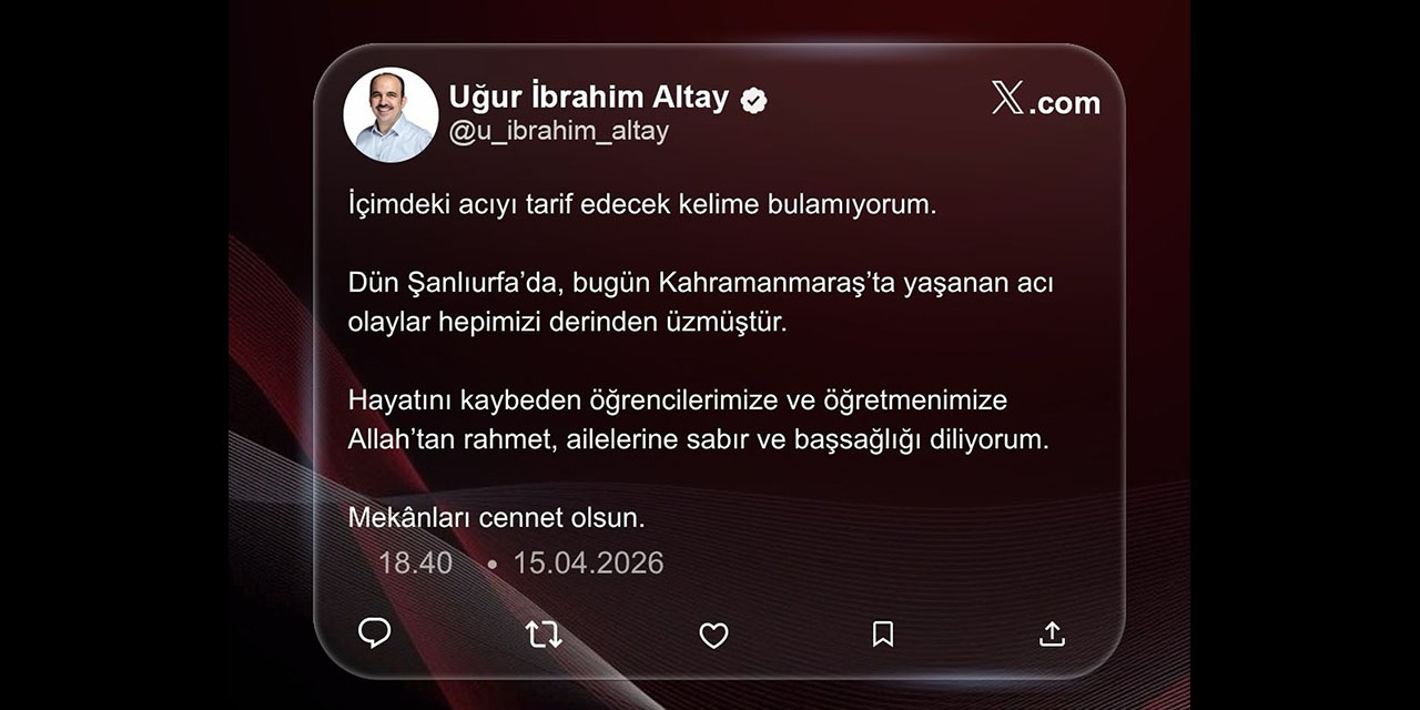 Başkan Altay: “İçimdeki Acıyı Tarif Edecek Kelime Bulamıyorum”
