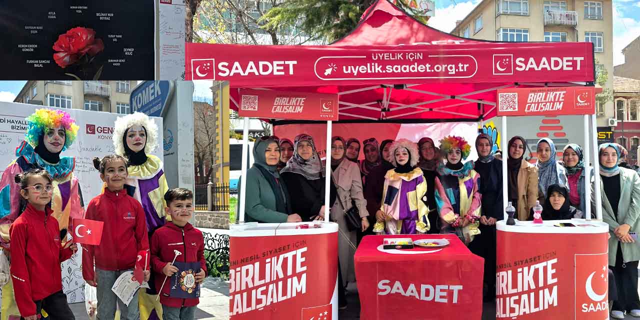 Saadet Partisi Konya Kadın Kollarından 23 Nisan Etkinliği