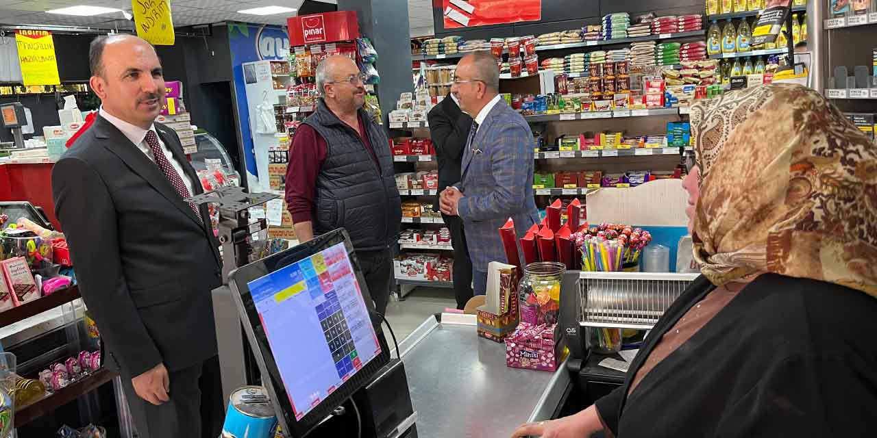 Başkanlar Esnafları Ziyaret Etti, Vatandaşlarla Buluştu