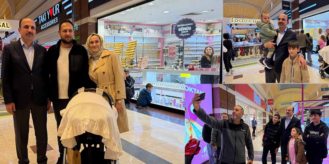 Başkan Altay Alışveriş Merkezinde Esnafla ve Vatandaşlarla Buluştu