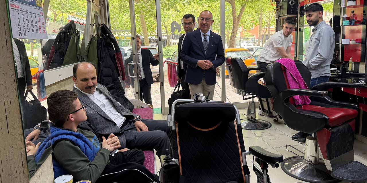 Başkan Altay ve Başkan Kavuş Esnafı Ziyaret Etti