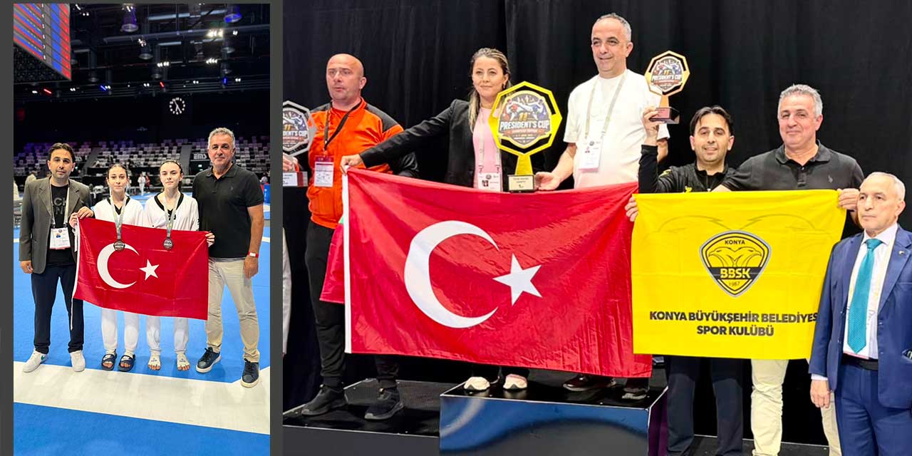Konya Büyükşehirli Tekvandoculardan Türkiye’yi Gururlandıran Başarı