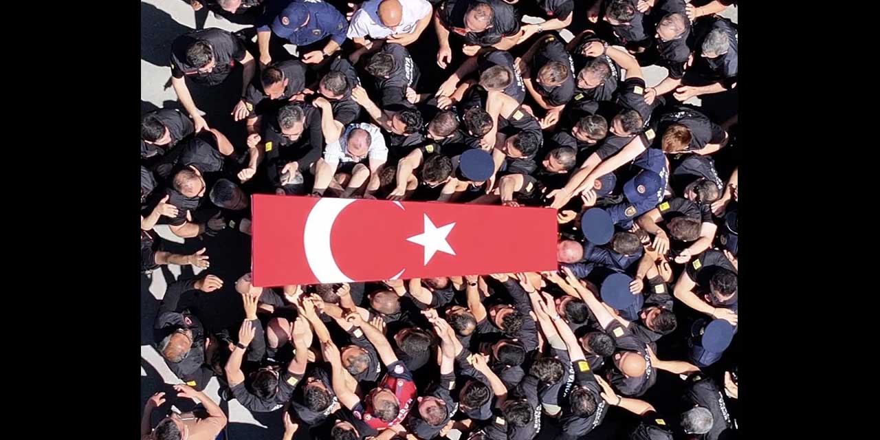 Konya’da Şehit İtfaiye Eri Mehmet Tekeli Törenle Uğurlandı