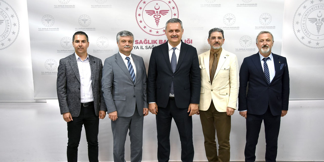 Konya Tabip Odası ve İl Sağlık Müdürlüğü Mesleki İşbirliğini Görüştü