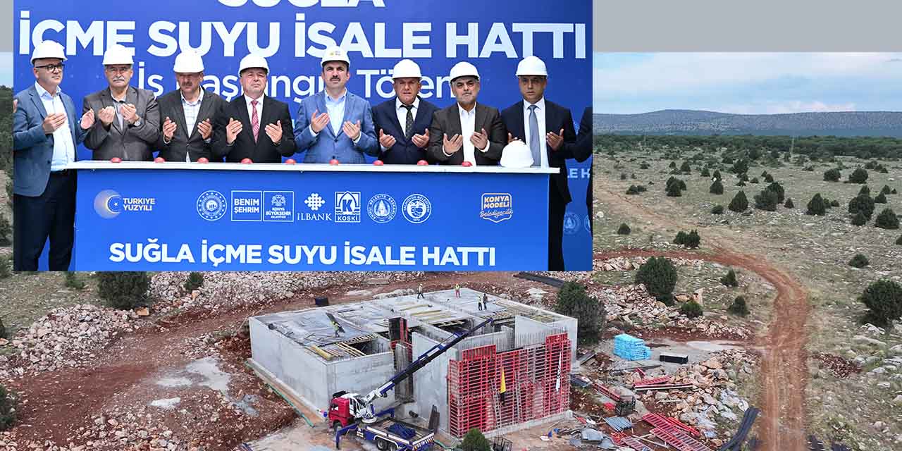 Konya Büyükşehir, Ahırlı ve Yalıhüyük’e Kesintisiz İçme Suyu Sağlayacak Projeyi Başlattı