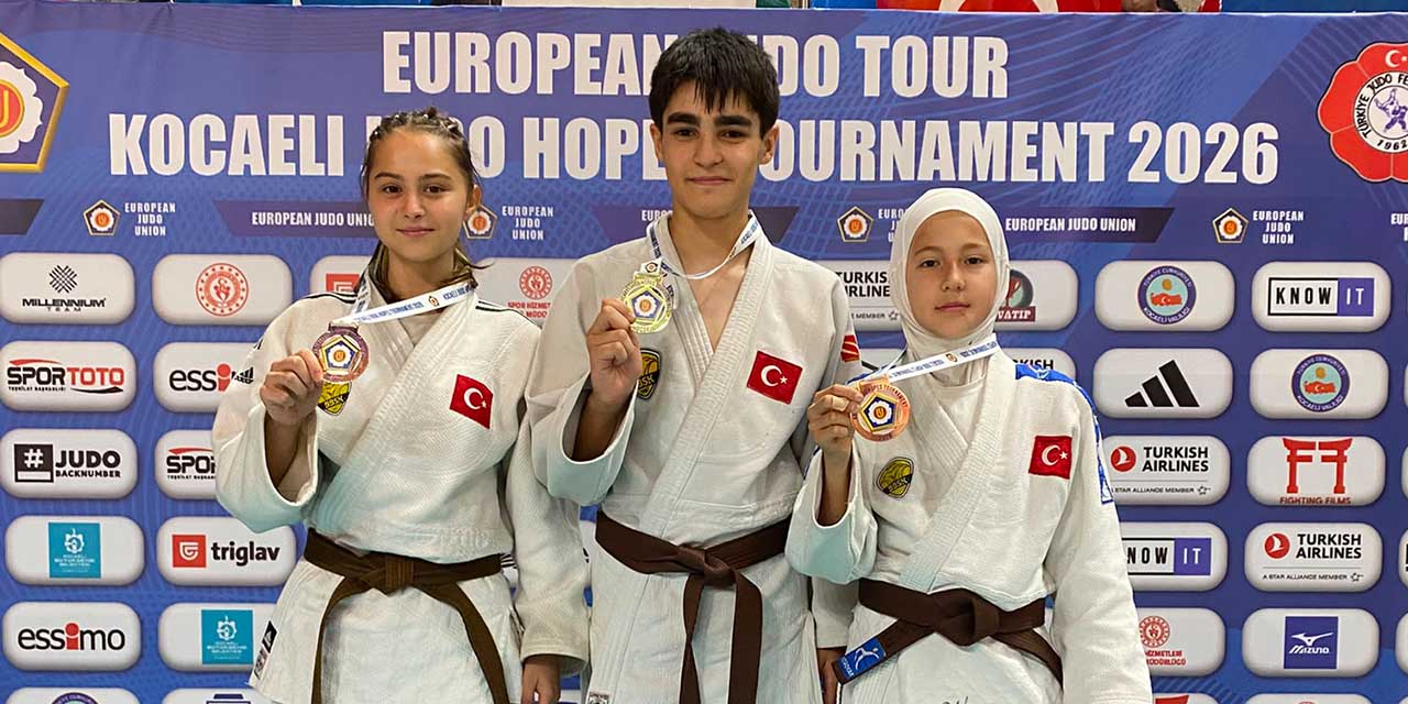 Avrupa Judo Kupası’nda Konya Büyükşehirli Miniklerden 3 Madalya