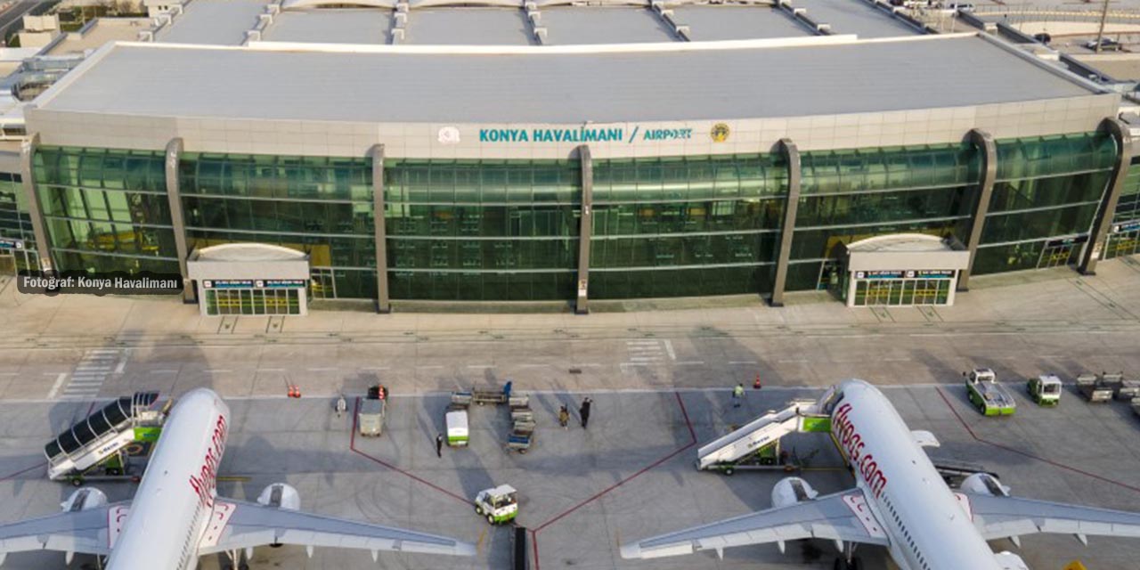 Konya Havalimanı’nı 6 Ayda 481 Bin Yolcu Kullandı