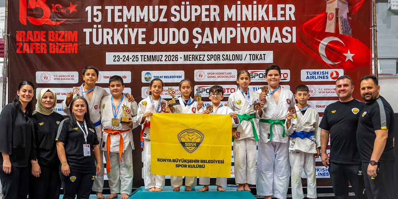 Konya Büyükşehirli Minik Judocular Şampiyonaya Damga Vurdu!