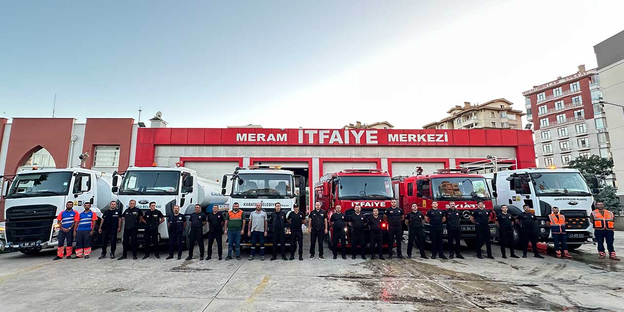 Konya’dan Alanya’daki Orman Yangınını Söndürme Çalışmalarına Destek