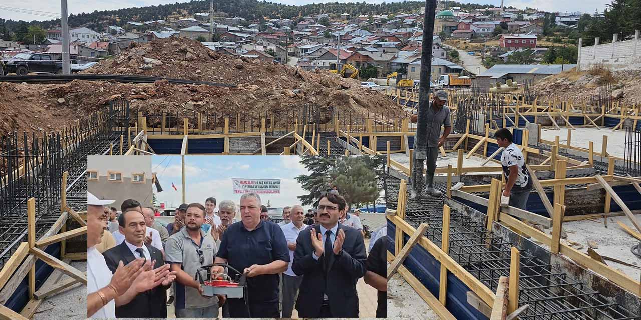 Hamzalar Mahallesi’nde 4-6 Yaş Kur’an Kursu İnşaatının Temeli Dualarla Atıldı
