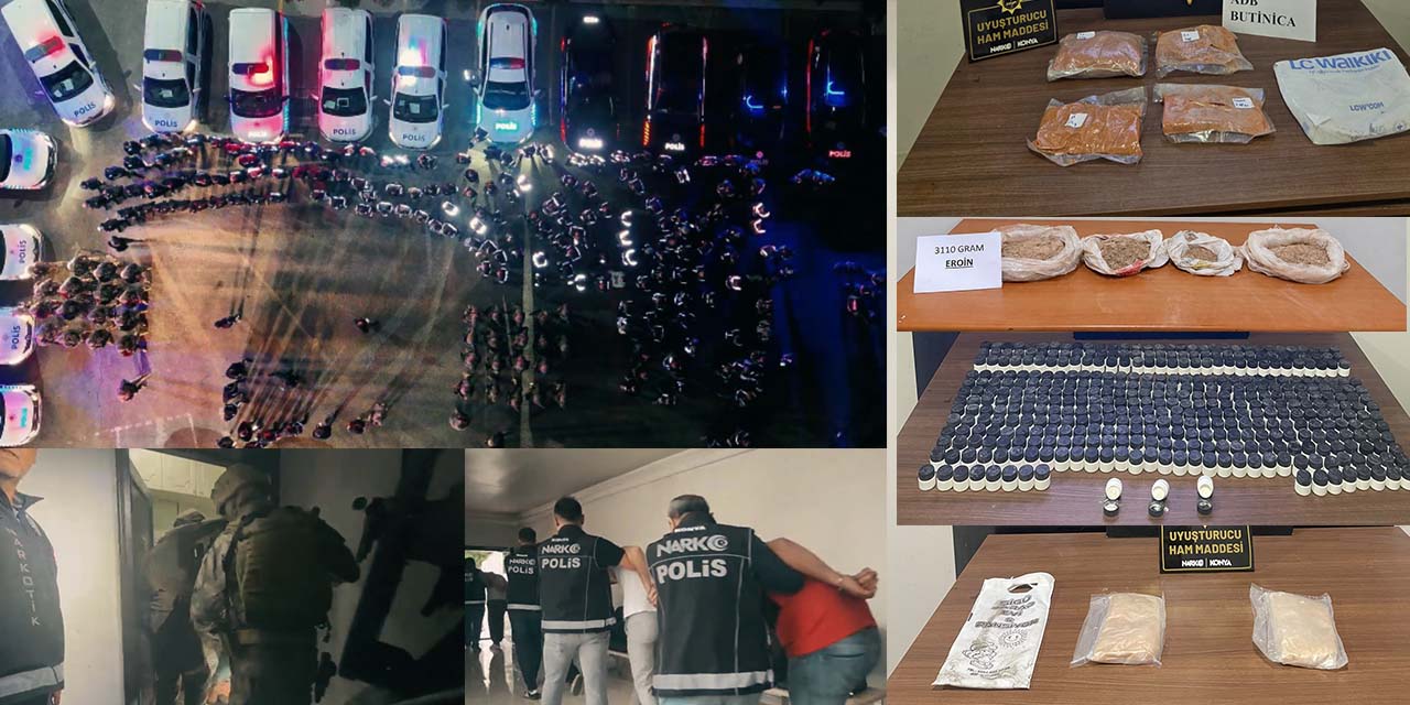 Konya’da Narko-Mercek Operasyonu: 26 Gözaltı