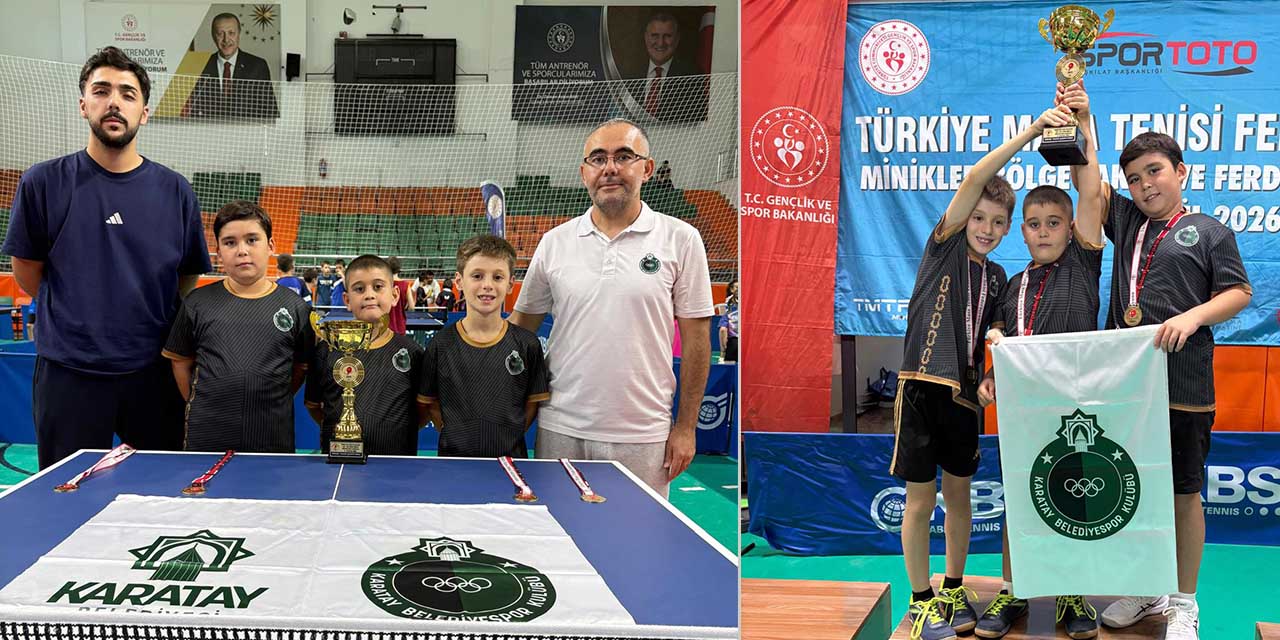 Karatay Belediyespor Masa Tenisi Takımı Şampiyon Oldu