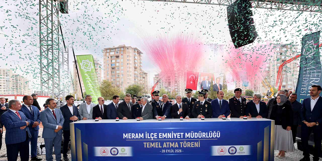Meram Emniyeti’nin Yeni Hizmet Binasının Temeli Dualarla Atıldı
