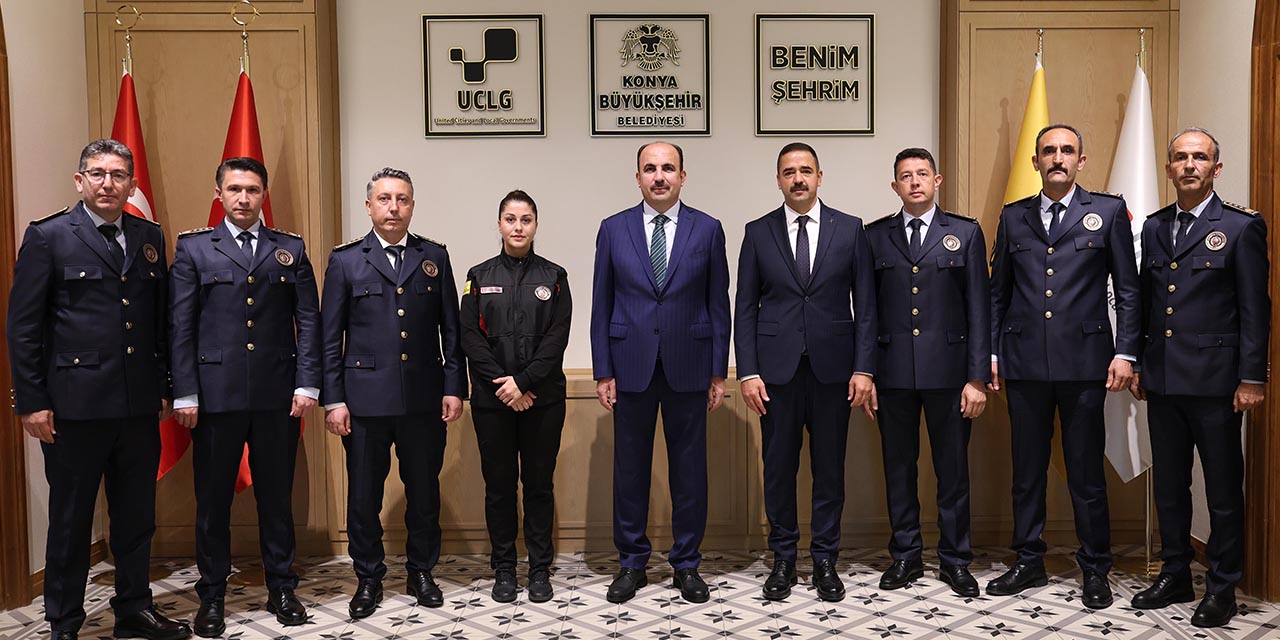 Konya İtfaiye Teşkilatı Heyeti’nden Başkan Altay’a Ziyaret