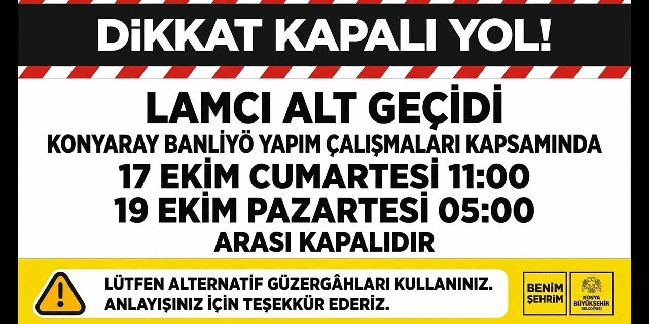 O Alt Geçit 42 Saat Kapalı Kalacak!