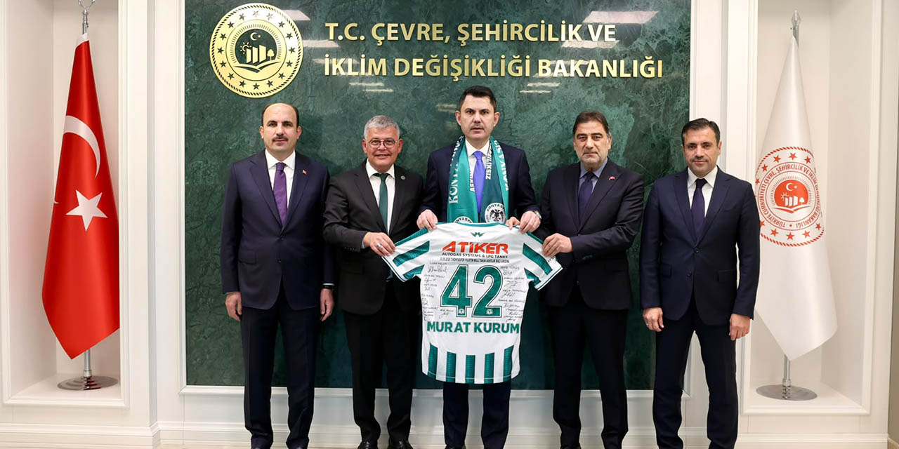 Konyaspor Heyeti’nden Bakan Murat Kurum’a Teşekkür Ziyareti