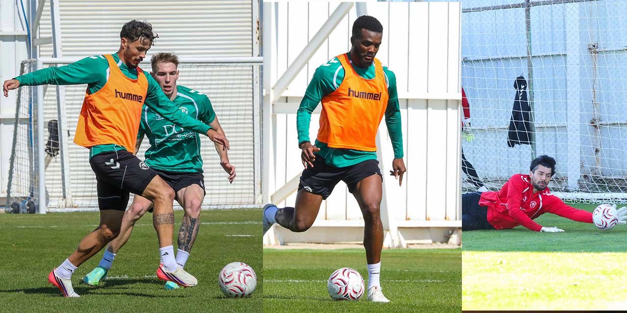Konyaspor Şut Çalıştı