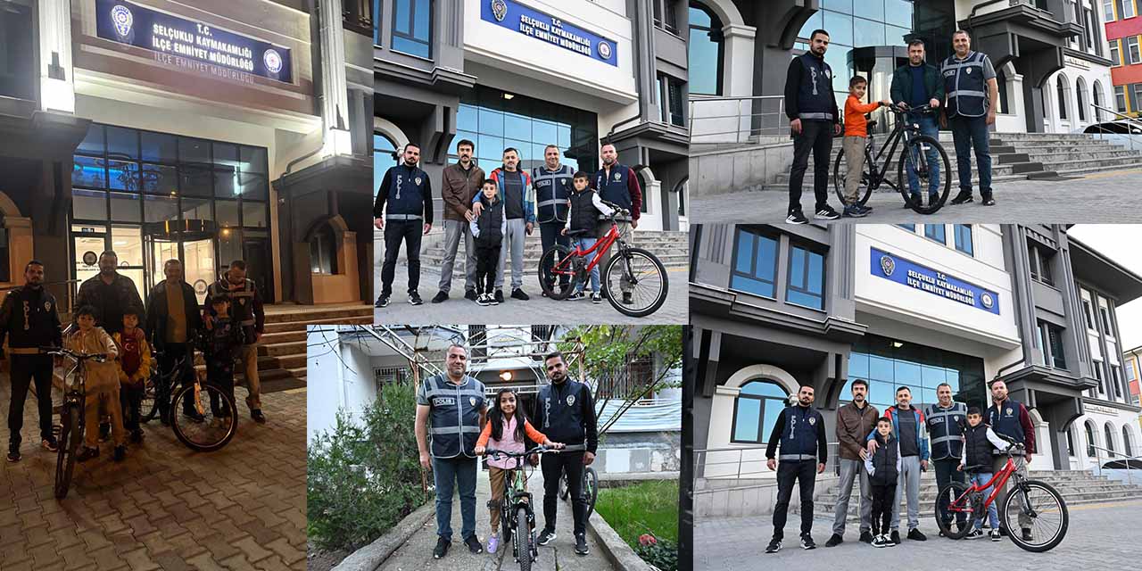 Çocukların Çalınan Bisikletlerini Polis Amcaları Tek Tek Bulup Getirdi
