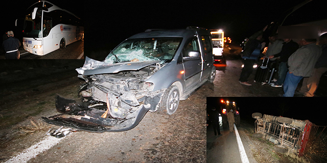 Hüyük’te zincirleme trafik kazası: 2 yaralı