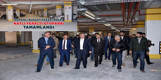 Osmanlı Buğday Pazarı’ndaki Katlı Yeraltı Otoparkı Tamamlandı