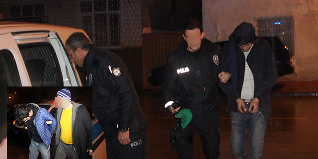 Hırsızlık İçin Girdikleri Evden Kaçarken Polise Yakalandılar