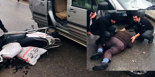 Önce Aracın Açılan Kapısına Sonra Başka Bir Araca Çarptı