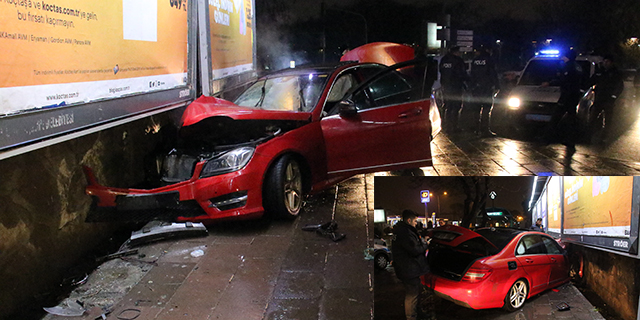 Polisten Kaçarken Kaza Yaptı