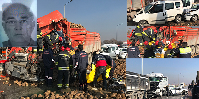 Konya’da Sis Nedeniyle 33 Araç Birbirine Girdi: 1 Ölü, 7 Yaralı