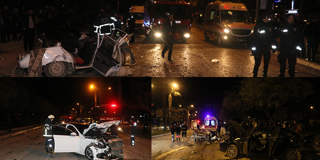 Önce Yayaya Ardından Araçlara Çarptı: 2 Ölü, 3 Yaralı