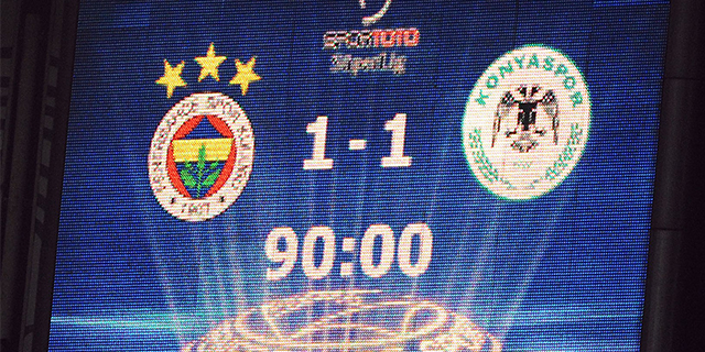 Fenerbahçe, 10 Kişilik Konyaspor İle Berabere Kaldı