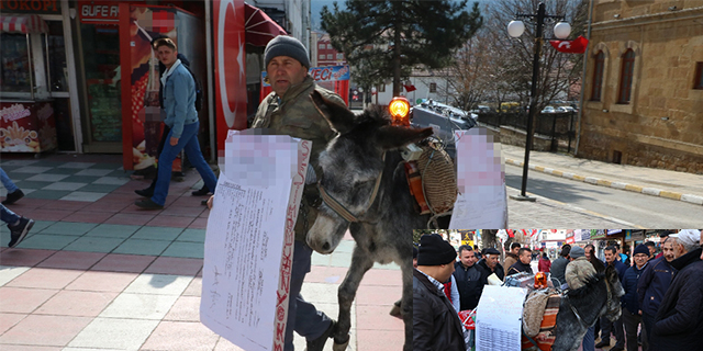 Yozgat’ta Eşekli Eylem