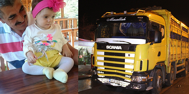 Otomobil tır ile çarpıştı, 3 yaşındaki Nisa hayatını kaybetti