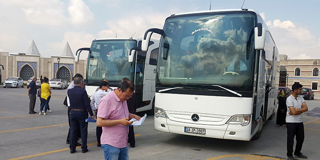 İstanbul seçimi için Konya’dan otobüslerle yola çıktılar