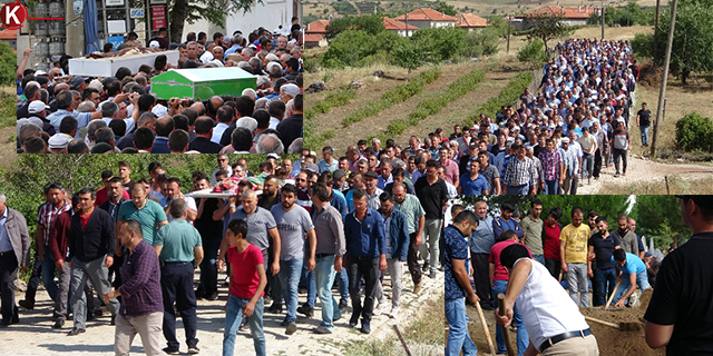 Acının böylesi ! Aynı gün ailesini toprağa verdi