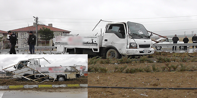 Kontrolden çıkan pikap takla attı: 3 yaralı