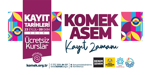 KOMEK ve ASEM’de kayıt zamanı