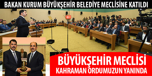 Bakan Kurum Konya’da Büyükşehir Belediye Meclisi’ne Katıldı