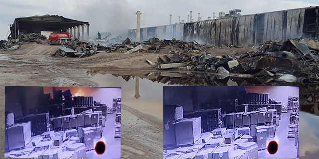 Konya’daki fabrika yangının çıkış anı güvenlik kamerasında