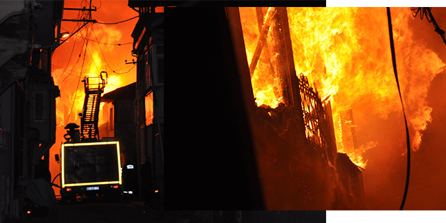 Konya’da metruk bina alev alev yandı