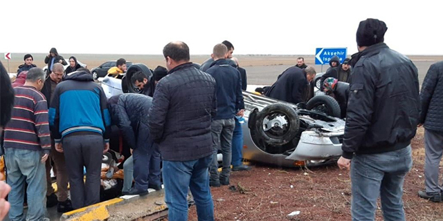 Konya’da trafik kazası: 1 ölü, 8 yaralı