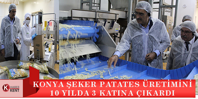 Başkan Konuk: “Bir tesis yapıldı, Konya Şeker patates üretimini 10 yılda 3’e katladı”