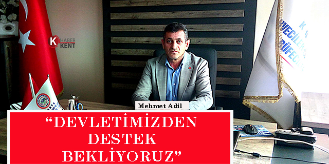 Mehmet Adil: “Devletimizden destek bekliyoruz”