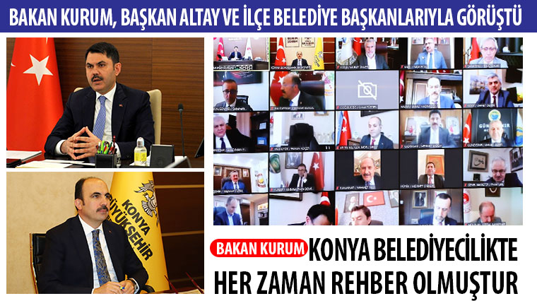 Bakan Kurum, Konyalı başkanlarla görüştü