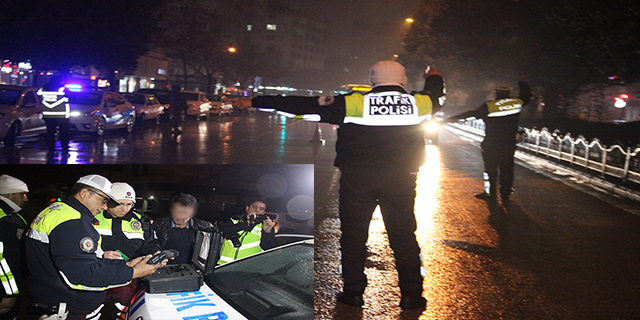 Konya’da yılın ilk trafik cezası, alkollü sürücüye kesildi