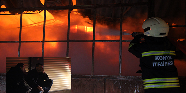 Marangozhanede çıkan yangın beraberinde 3 dükkana zarar verdi