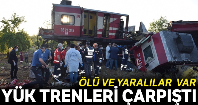 Malatya'da iki yük treni çarpıştı: 1 ölü, 4 yaralı