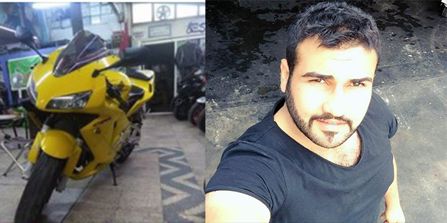 Dubalara çarpan motosikletli hayatını kaybetti