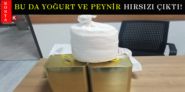 Konya’da bir evden yoğurt ve peynir çalan şüpheli yakalandı